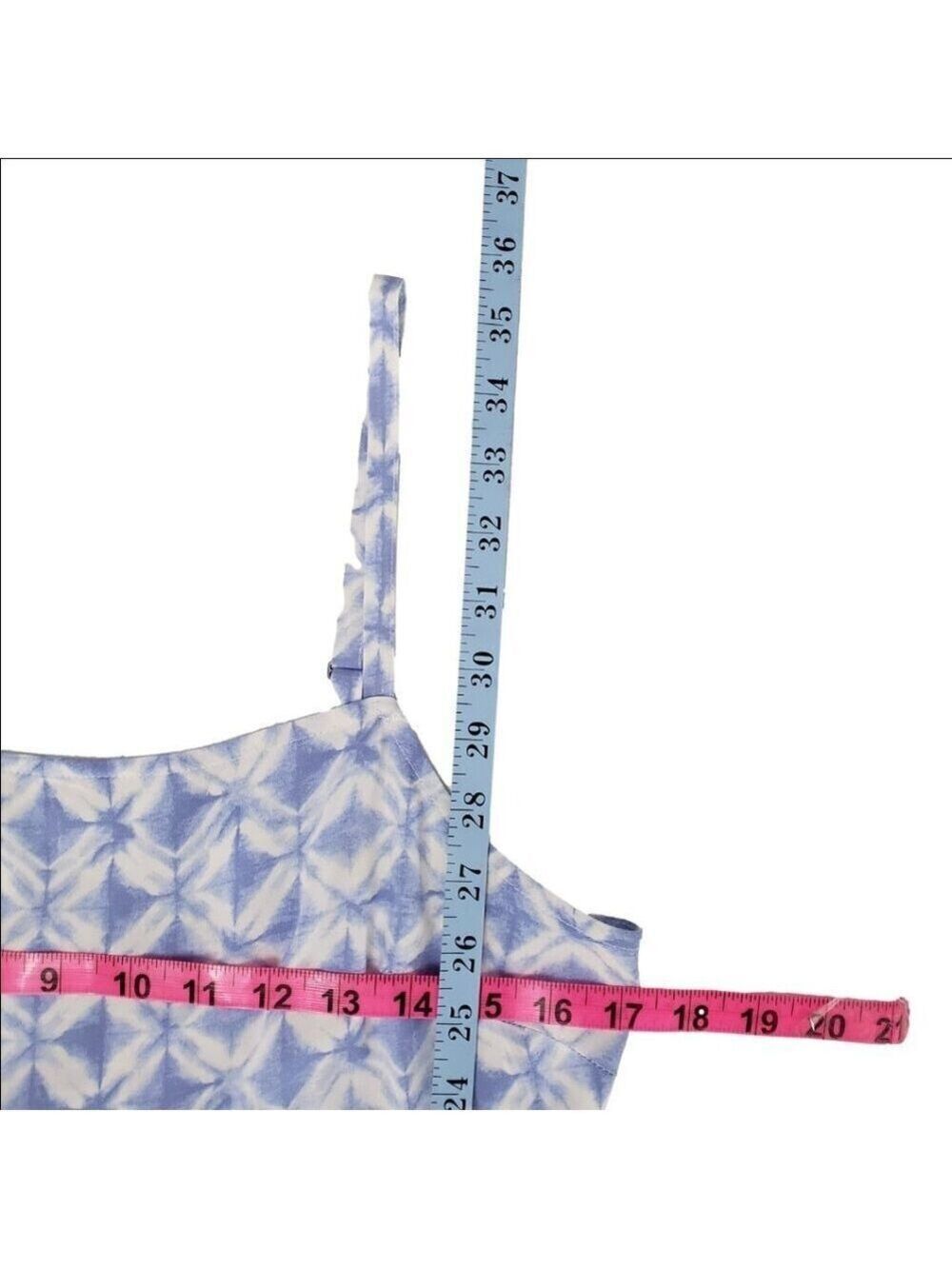 GAP Blue & White Geometric Rayon Sundress | M - Picture 9 of 10